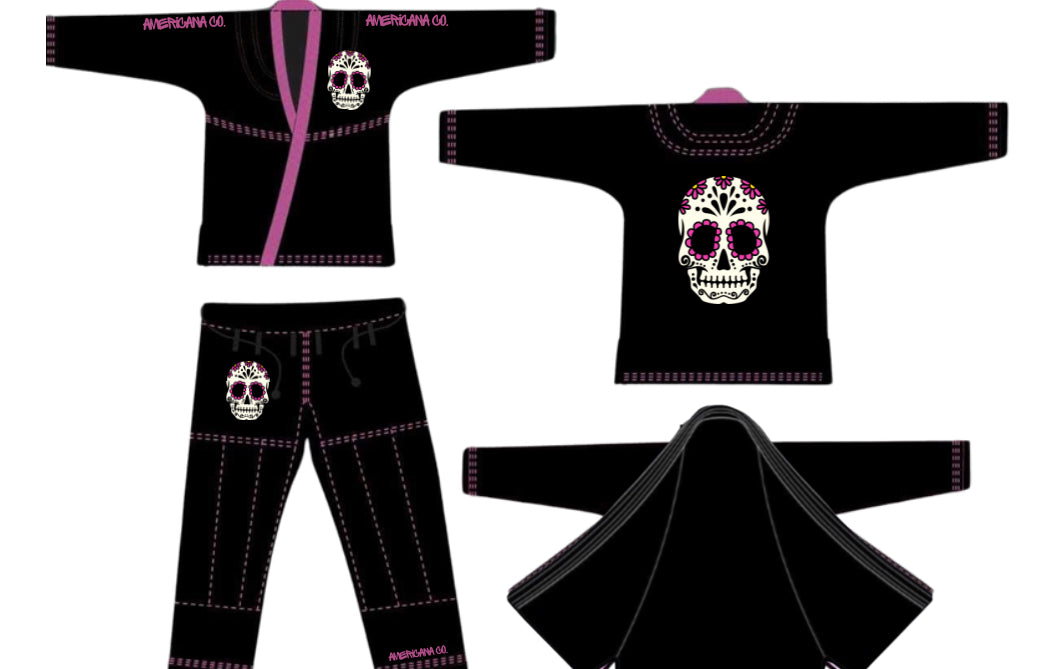 Sugar Skull Black | Adult Gi